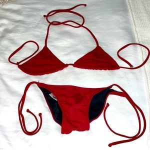 Twenty Sauce Red Bikini Set. 👙